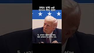 트럼프 핵심 정책 12가지! 빠르게 파악하고 투자에 참고하자! #투자 #주식 #트럼프 #정책