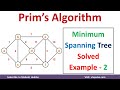 #2 Prims Algorithm Minimum | How to find Spanning Tree Greedy Search Algorithm by Dr. Mahesh Huddar