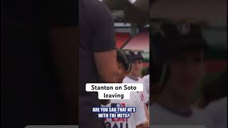 Stanton tells a young dan the Yankees will be alright after Soto leaving #giancarlostanton #juansoto