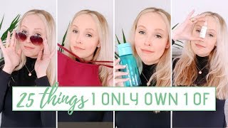 THINGS I ONLY OWN ONE OF » Minimalism & Simplify Your Home