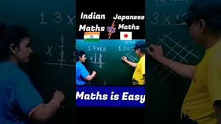 Indian vs Japanese Maths 🔥| Vedic Maths Trick for Fast Calculation | Speed Maths #trending #shorts