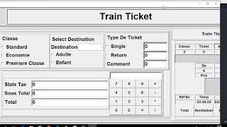 Python project with source code Train Ticketing System
