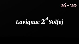 Lavignac 2A (16-20) 70 BPM