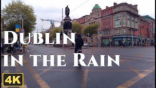 [4K 60FPS] Dublin, walk in the Rain, Ireland, Dji Pocket 2