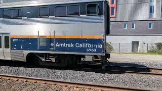 Amtrak CDTX 6963 Cab Car pulling Capital Corridor 728 at Berkeley Station #amtrak