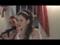 Wedding Song Bride Sings Lady Gaga You and I with the help of her friends