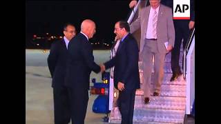 Iraqi Prime Minister Nouri al-Maliki arrives in the Australian capital