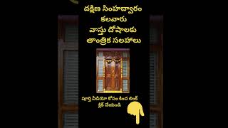 దక్షిణ సింహ ద్వారం కలవారు  వాస్తు దోషాలకు తాంత్రిక సలహాలు