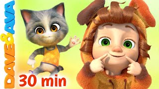 😁 Little Miss Muffet and More Nursery Rhymes | Little Kittens | Baby Songs by Dave and Ava 😁