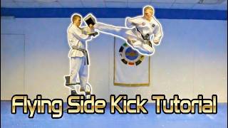 Taekwondo Jump/Flying Side Kick Tutorial | GNT How to