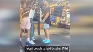 Blueface gets stabbed while at the gym after a fight with a random and has to cancel his fight!