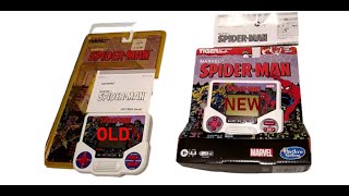 Spider Man Hasbro 2021 \u0026 1992 Tiger Electronics Handheld LCD Game Comparison