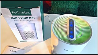 Purivortex AC400 Air Purifier | 3 Stage HEPA Filter | Fan, Silent, \u0026 Timer Settings | Light Show