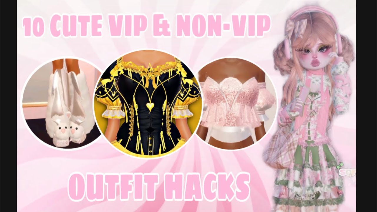 10 Cute Dti Vip Non Vip Outfit Hacks â ëš ë â Youtube