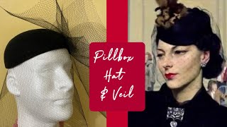 DIY Pillbox Hat with Veil! Vintage Thrift Flip