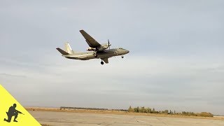 Зліт військово-транспортного літака Ан-26