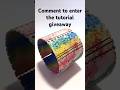 Polymer Clay Confetti Cuff Tutorial Giveaway #artandcraft #giveaway #polymerclay #sculpey