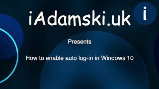 ➡️ Windows 10 Auto Login - how to enable auto login in Windows 10