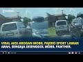 Aksi Arogan Mobil Pajero Sport Lawan Arah di Muara Enim, Berakhir Kena Senggol Mobil Panther