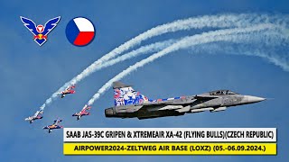 🇨🇿Saab JAS-39C Gripen \u0026 XtremeAir XA-42 (Flying Bulls)-🇦🇹AirPower2024(LOXZ)(05.-06.09.2024.)