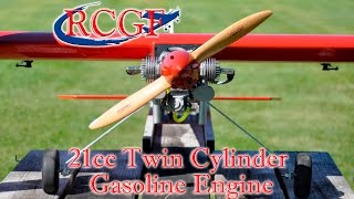 RCGF 21cc Twin Cylinder Gasoline Engine - RCUniverse Review Video