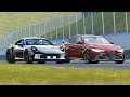 Alfa Romeo Giulia GTAm vs Porsche 911 Turbo S 2021 at Mugello