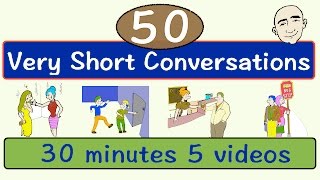 50 Very Short Conversations | Volume 1 | English Speaking Practice | ESL | EFL