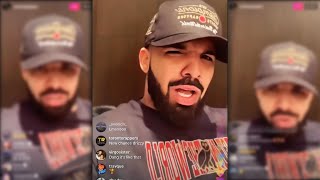 Drake Responds To Kendrick Lamar Diss On IG Live