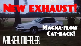 New Magna-flow exhaust system for the 1991 Oldsmobile Cutlass Calais quad 442 w-40!