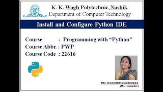 Install and configure Python IDE