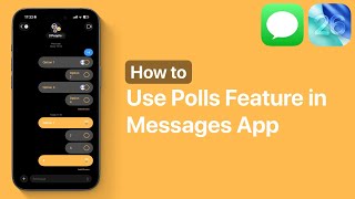 How to Use Polls Feature in iMessage App | iOS 26 Features