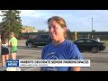 freeland high school parents decorate parking spots for seniors to celebrate last first day