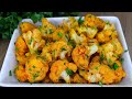 Spanish cauliflower with garlic. Simple, quick and delicious!