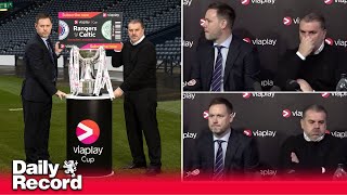 THAT awkward  Beale and Postecoglou press conference moment ahead of Old Firm ViaPlay Cup Final