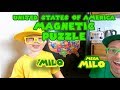 50 United States of America Map Magnetic | Mega Milo