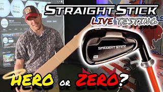 🔴 THE STRAIGHT STICK: Does it work??? // Garage Golf Simulator Stream (Initial Review)