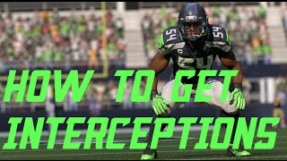 HOW TO GET INTERCEPTIONS IN MADDEN 17 FOR BEGINNERS!! EASY TIPS TO GET USER PICKS