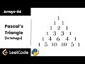 Pascal's Triangle - LeetCode Solution Explained