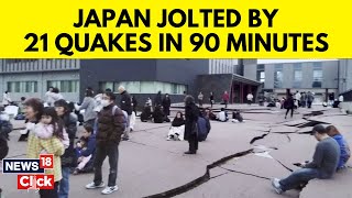 Japan Earthquake Today | Japan Hit By 21 Earthquakes Of Above 4.0 Magnitude In 90 Minutes | N18V