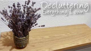 DECLUTTERING EVERYTHING I Own| EXTREME MINIMALIST| MINIMALIST Home ~ Declutter W/Me! #minimalism