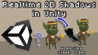 Realtime 2D Shadows in Unity 3D (HDRP/URP Shadergraph)
