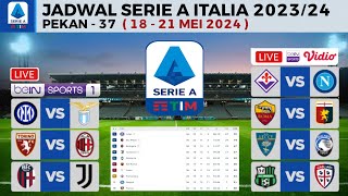 Jadwal Liga Italia Pekan 37 - Inter Milan vs Lazio , Bologna vs Juventus | Klasemen Serie A 2024