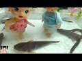 bÚp bÊ kn channel Đi bẮt con gÌ mÀ dÀi thẾ bé tập đánh răng baby alive doll