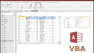 How to create subform from two tables using query design in Microsoft access forms VBA