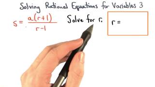 Solving Formulas Practice 3 - Visualizing Algebra