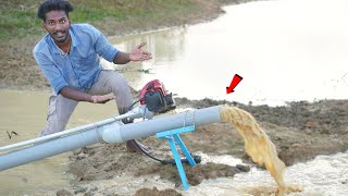 Making Water Pump | Using Brush Cutter and PVC Pipe 💯10 HP மோட்டார் தோற்று போய்டும்..!Sathish