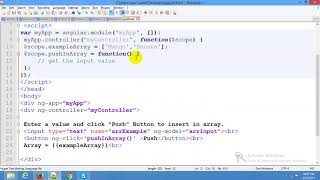 How to push JSON Object to array in AngularJs | push object into array | push data into array