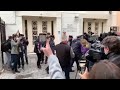 greek orthodox priest shouted