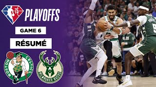 Résumé VF - Playoffs NBA : Boston Celtics @ Milwaukee Bucks - Game 6
