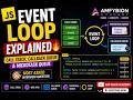 JavaScript Event Loop Explained | Call Stack, Callback Queue & Microtask Queue | Interview Question